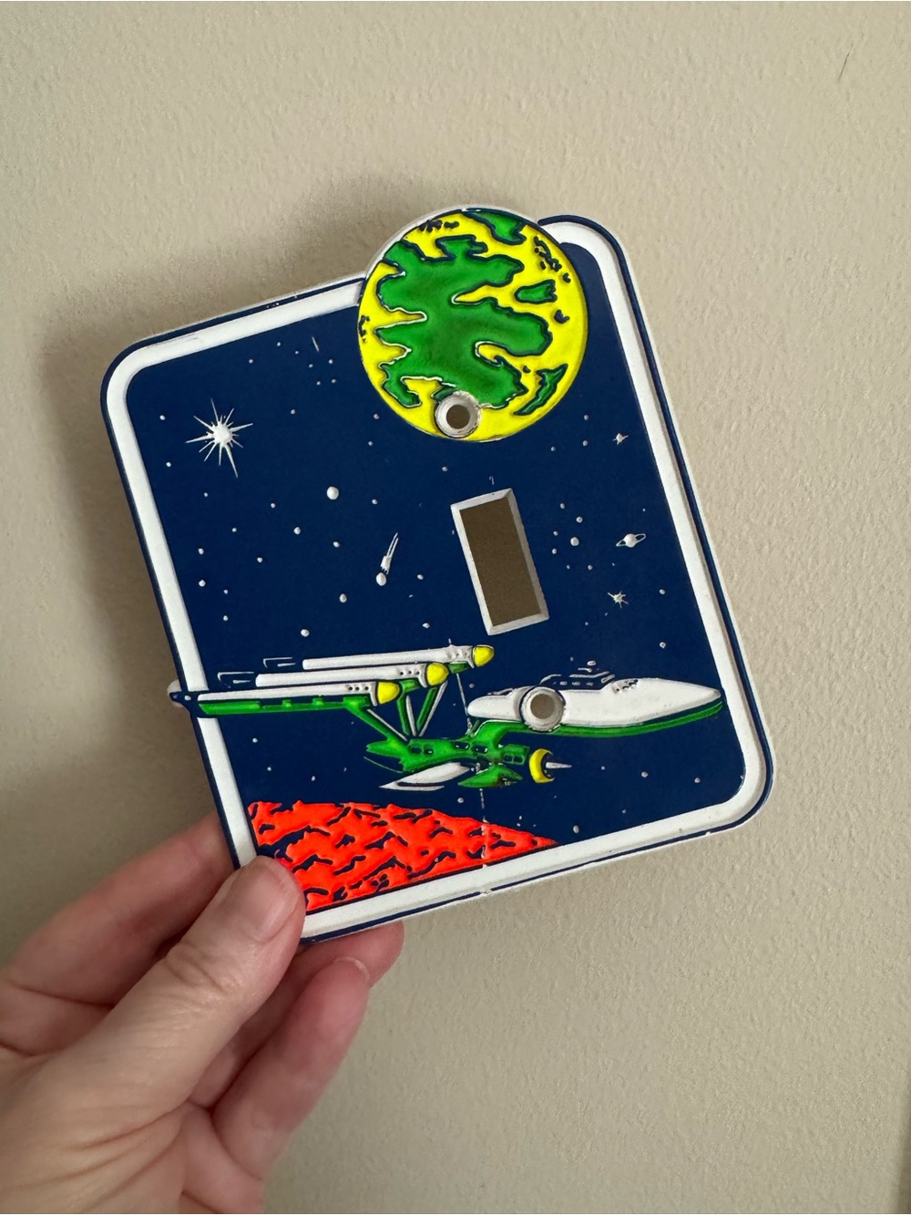 Vintage Star Trek Light Switch Cover